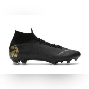 Nike Black and Gold Soccer Cleats